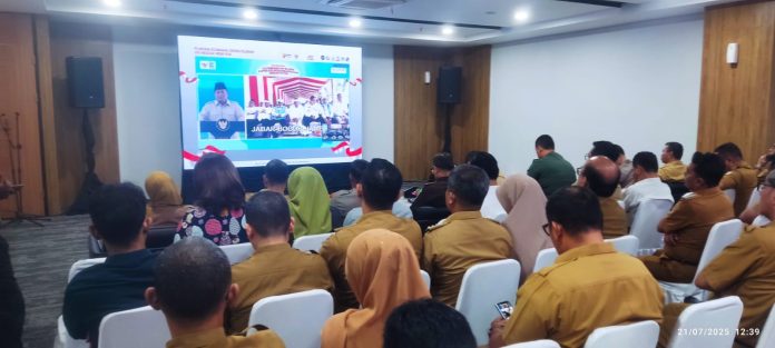 Presiden Republik Indonesia, Prabowo Subianto, secara resmi melaunching Koperasi Merah Putih secara daring | Foto : Surat-Kabar.com