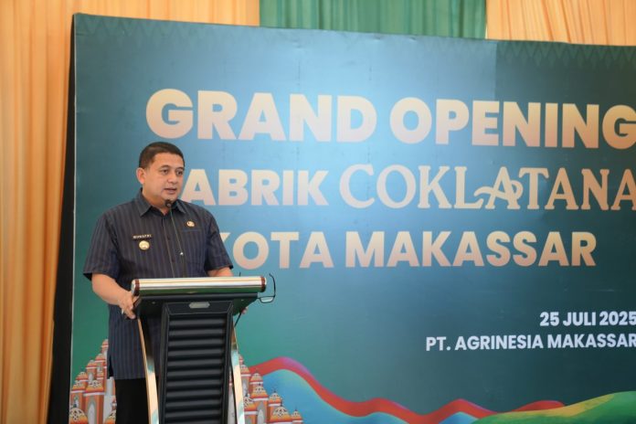 Wali Kota Makassar, Munafri Arifuddin dalam acara peresmian pabrik PT Grinesia Raya | IST